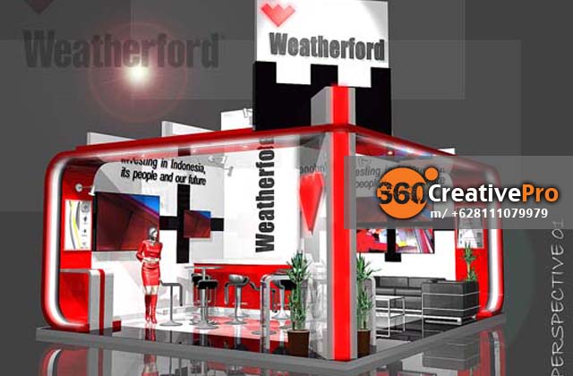  Desain stand pameran Weatherford IPA 2013