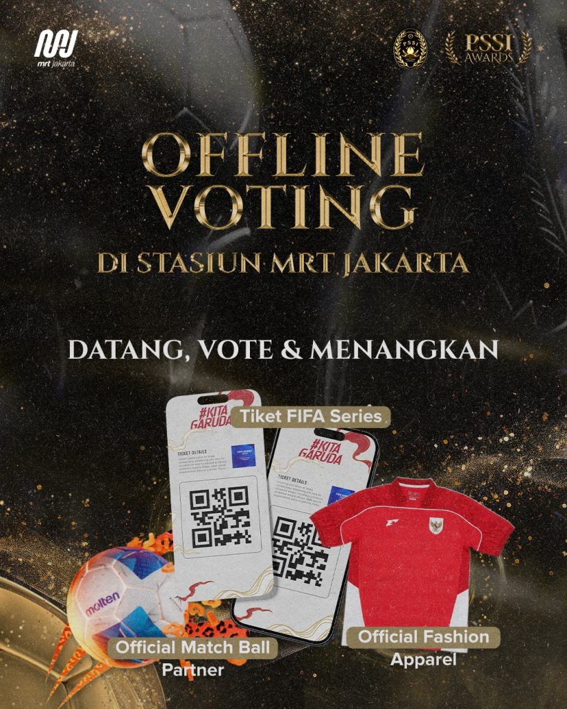 Let’s vote and get the prize out! ⚽Teman MRT dan Garuda Fans, saatnya berikan suaramu pada PSSI (1)